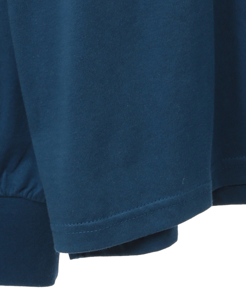 SOFFITTO(ソフィット)の「ロゴプリントロングTシャツ(取り扱い店舗限定)(Tシャツ/カットソー・レディース・グレイッシュベージュ/オフホワイト/ブルー・FREE)」の7枚目の写真