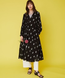 JETSET SOLO PLUS （ジェットセットソロプラス）の「【INDUS luxury for JETSET SOLO PLUS】ホイルプリントトッパーハオリ（その他アウター）」