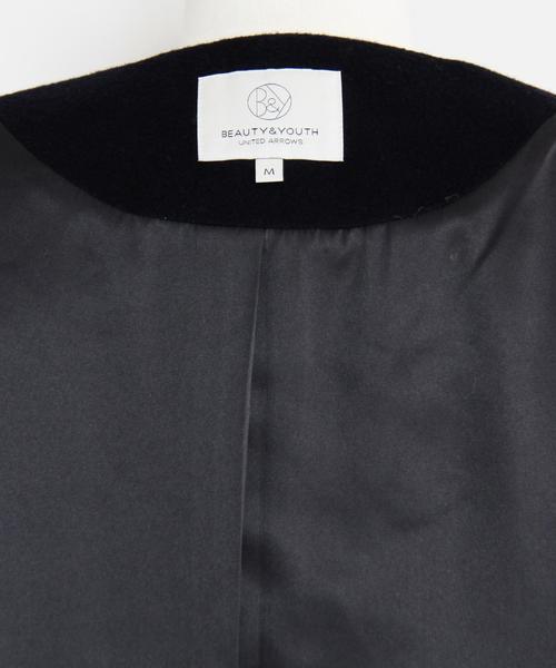BEAUTY&YOUTH UNITED ARROWS(ビューティーアンドユースユナイテッドアローズ)の「BY∵ ウールアンゴラノーカラーコート◆(その他アウター・レディース・ブラック/ベージュ/ネイビー・MEDIUM/SMALL)」の11枚目の写真