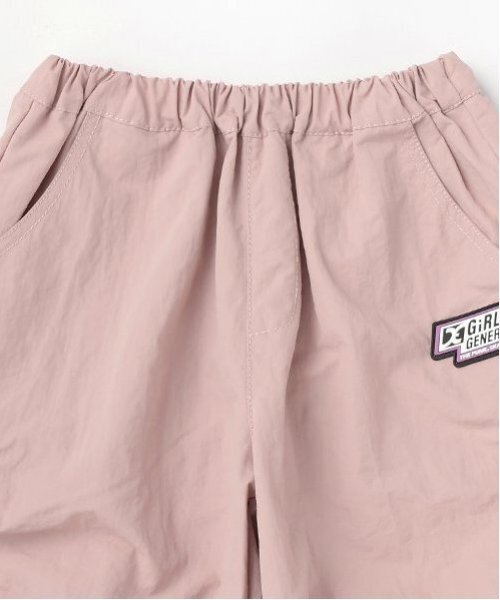 X-girl Stages（エックスガールステージス）の「サイドジップパラシュートパンツ（その他パンツ・キッズ・ピンク/カーキ・90cm/100cm/110cm/120cm/130cm/140cm）」の4枚目の写真