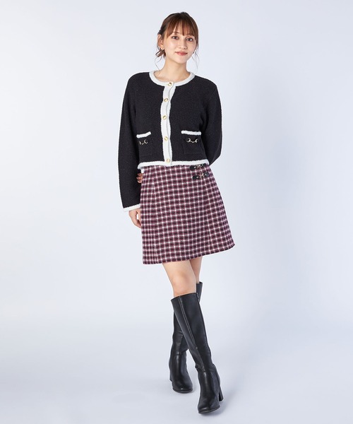 ニットジャケットカーディガン