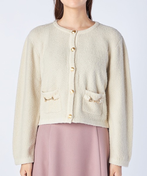 ニットジャケットカーディガン