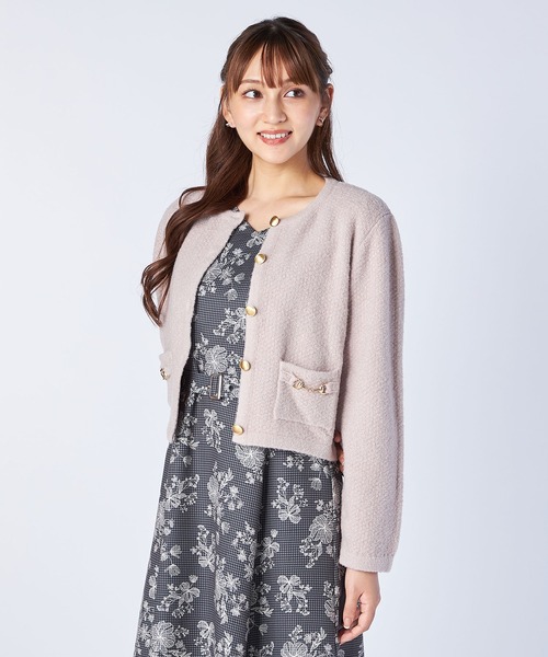 ニットジャケットカーディガン