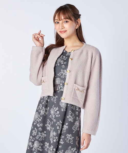 ニットジャケットカーディガン