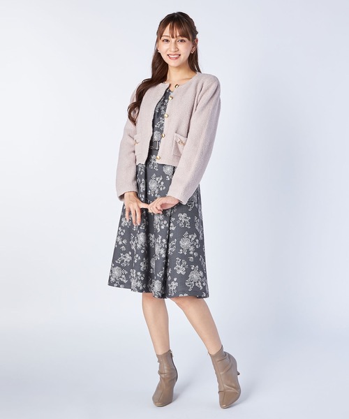 ニットジャケットカーディガン