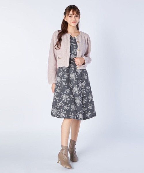 ニットジャケットカーディガン