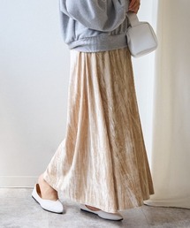 TRIANGLE PALETTE | ベロアフレアスカート(スカート)