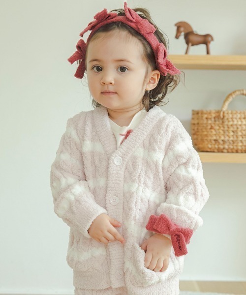 【セール】【BABY】ベビモコアランボーダーカーディガン（その他ベビーウェア）｜gelato pique（ジェラートピケ）