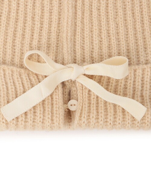 SHIPS（シップス）の「2WAY リボン ニット キャップ（ニットキャップ/ビーニー・レディース・ブラック/オフホワイト・ONE SIZE）」の21枚目の写真
