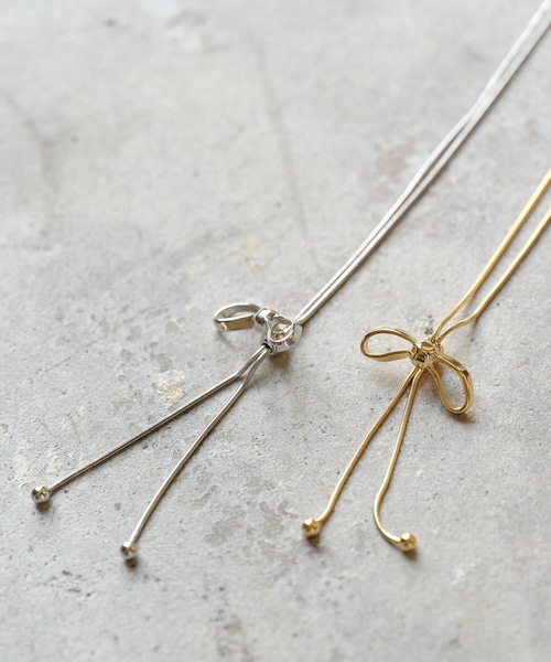 ANOH（アノー）の「リボンチョーカー（チョーカー・レディース・ゴールド/シルバー・FREE）」の5枚目の写真