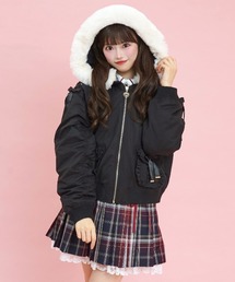 【Dolce&Gabbana】ブルゾン ブラック レースアップ ショート丈 Dolce&Gabbana】ブルゾン ブラック レースアップ ショート丈