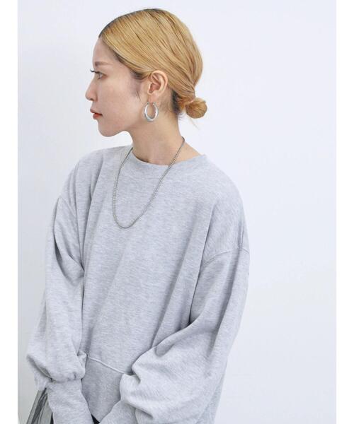 Samansa Mos2 blue（サマンサモスモスブルー）の「◎前後2wayダブルジップスウェット（Tシャツ/カットソー・レディース・トップグレー/ブルー/ブラック・F）」の18枚目の写真