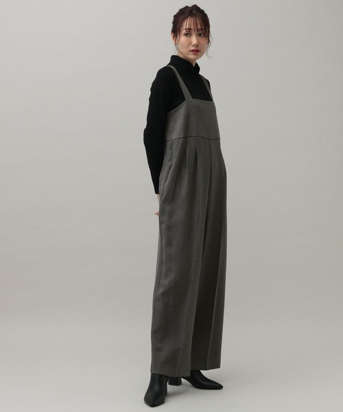 GLOBAL WORK（グローバルワーク）の「MATINEE LINE/ウールライクストレッチサロペ/152743（サロペット/オーバーオール・レディース・チャコール/ブラウン系その他/グレー系その他・LARGE/MEDIUM）」の21枚目の写真