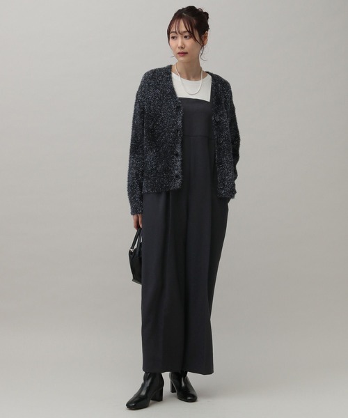 GLOBAL WORK（グローバルワーク）の「MATINEE LINE/ウールライクストレッチサロペ/152743（サロペット/オーバーオール・レディース・チャコール/ブラウン系その他/グレー系その他・LARGE/MEDIUM）」の5枚目の写真