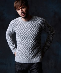 HIDEAWAYS NICOLE | 幾何学柄ジャカードニット(ニット/セーター)