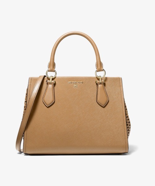 【セール】MARILYN ウーヴン サフィアーノ レザー サッチェル ミディアム(ハンドバッグ)|MICHAEL KORS(マイケルコース)