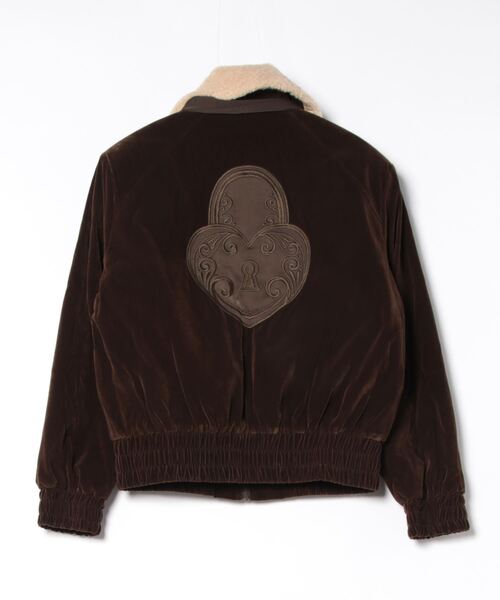 AnyFood Universe(エニーフードユニバース)の「【AnyFood Universe】リボンベルベットブルゾン UNI24a001(その他アウター・レディース・ダークブラウン・FREE)」の7枚目の写真
