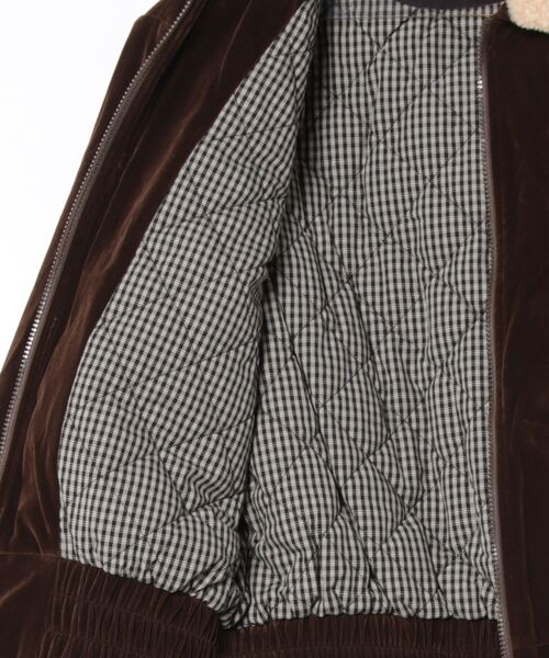 AnyFood Universe(エニーフードユニバース)の「【AnyFood Universe】リボンベルベットブルゾン UNI24a001(その他アウター・レディース・ダークブラウン・FREE)」の8枚目の写真