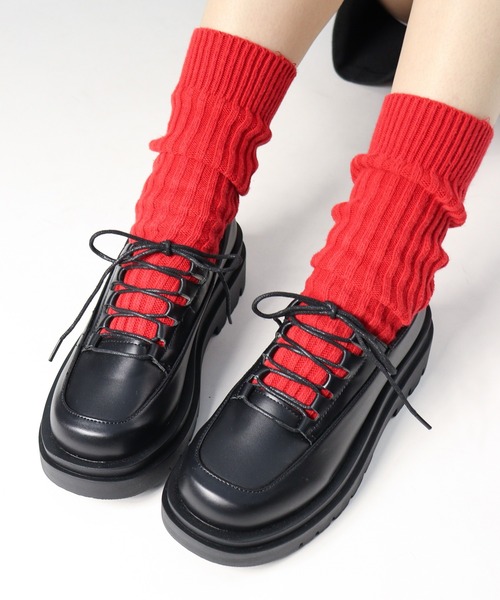LibertyDoll(リバティードール)の「LIBERTYDOLL/ 厚底 レースアップ デザインシューズ(3062)(ドレスシューズ・レディース・ブラック/ブラック系その他・S/M/L/LL)」の14枚目の写真