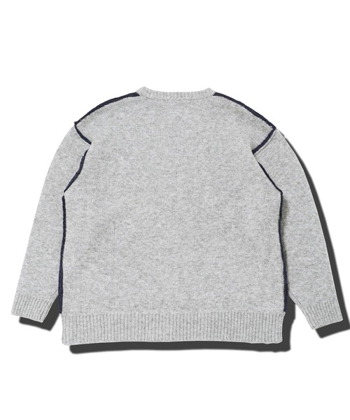 jiggys shop(ジギーズショップ)の「ふわもちウール混リバーシブルニットセーター(ニット/セーター・メンズ・ブラック系その他/グレー系その他/ブラウン系その他・MEDIUM/LARGE/X-LARGE)」の18枚目の写真