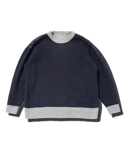 jiggys shop(ジギーズショップ)の「ふわもちウール混リバーシブルニットセーター(ニット/セーター・メンズ・ブラック系その他/グレー系その他/ブラウン系その他・MEDIUM/LARGE/X-LARGE)」の10枚目の写真