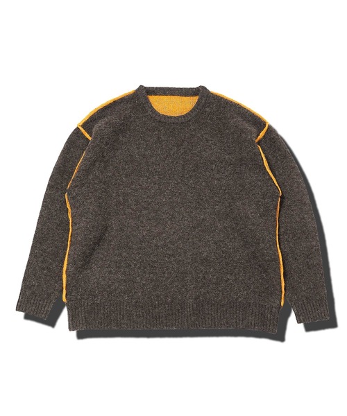 jiggys shop(ジギーズショップ)の「ふわもちウール混リバーシブルニットセーター(ニット/セーター・メンズ・ブラック系その他/グレー系その他/ブラウン系その他・MEDIUM/LARGE/X-LARGE)」の11枚目の写真
