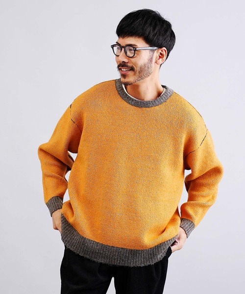 jiggys shop(ジギーズショップ)の「ふわもちウール混リバーシブルニットセーター(ニット/セーター・メンズ・ブラック系その他/グレー系その他/ブラウン系その他・MEDIUM/LARGE/X-LARGE)」の13枚目の写真