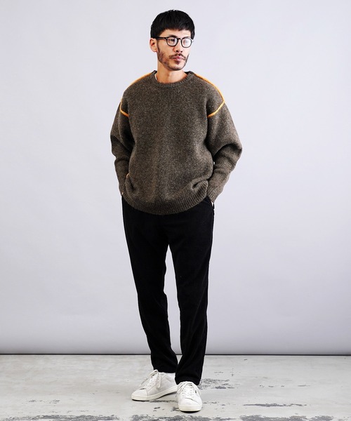 jiggys shop(ジギーズショップ)の「ふわもちウール混リバーシブルニットセーター(ニット/セーター・メンズ・ブラック系その他/グレー系その他/ブラウン系その他・MEDIUM/LARGE/X-LARGE)」の14枚目の写真