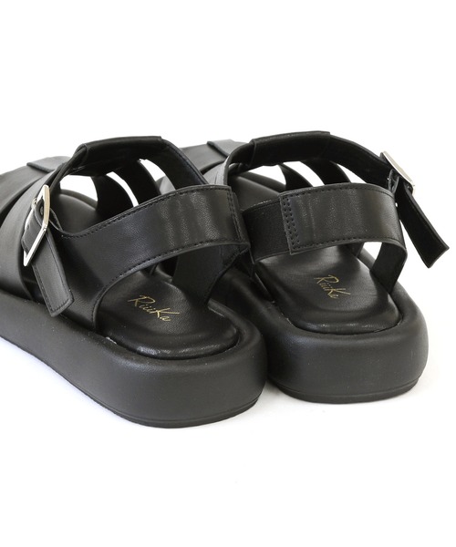 RiiiKa（リーカ）の「【RiiiKa/リーカ】厚底グルカサンダル（サンダル・レディース・アイボリー/ブラック/シルバー/イエロー・S/M/L/LL）」の8枚目の写真