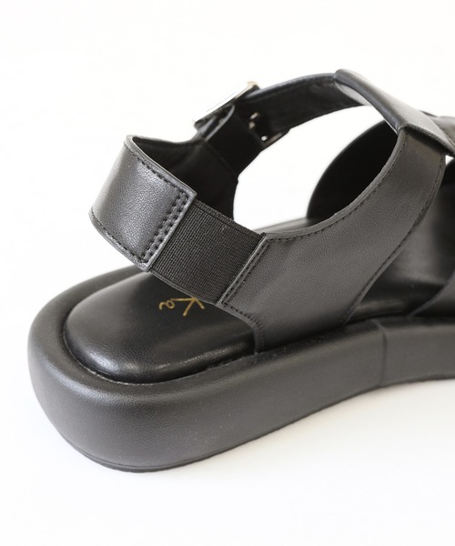 RiiiKa（リーカ）の「【RiiiKa/リーカ】厚底グルカサンダル（サンダル・レディース・アイボリー/ブラック/シルバー/イエロー・S/M/L/LL）」の12枚目の写真