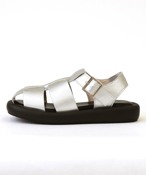 RiiiKa（リーカ）の「【RiiiKa/リーカ】厚底グルカサンダル（サンダル・レディース・アイボリー/ブラック/シルバー/イエロー・S/M/L/LL）」の15枚目の写真