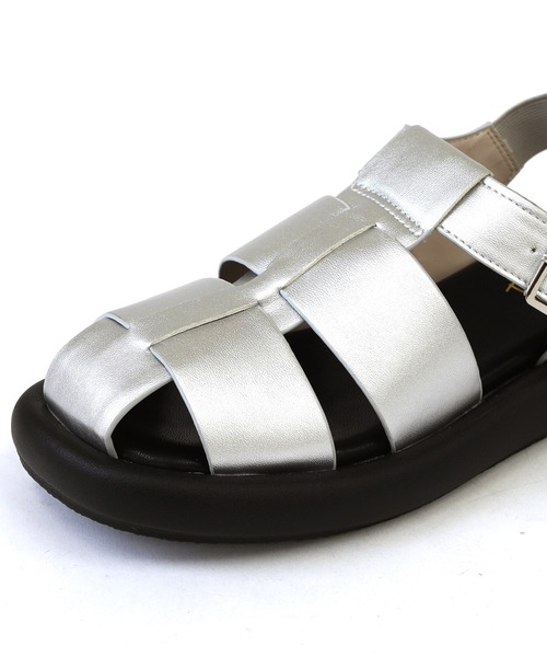 RiiiKa（リーカ）の「【RiiiKa/リーカ】厚底グルカサンダル（サンダル・レディース・アイボリー/ブラック/シルバー/イエロー・S/M/L/LL）」の17枚目の写真