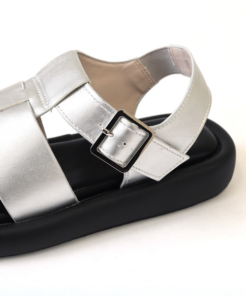 RiiiKa（リーカ）の「【RiiiKa/リーカ】厚底グルカサンダル（サンダル・レディース・アイボリー/ブラック/シルバー/イエロー・S/M/L/LL）」の18枚目の写真