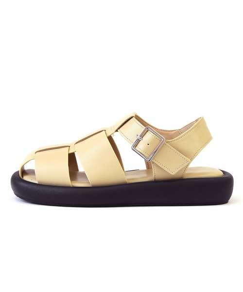 RiiiKa（リーカ）の「【RiiiKa/リーカ】厚底グルカサンダル（サンダル・レディース・アイボリー/ブラック/シルバー/イエロー・S/M/L/LL）」の22枚目の写真