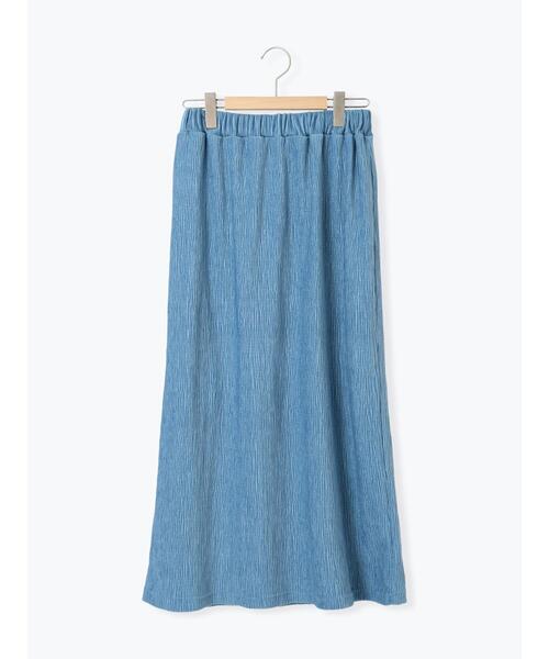 ベロアプリーツ/刺繍アソートナロースカート（スカート）｜Samansa Mos2（サマンサ モスモス）