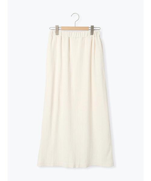 ベロアプリーツ/刺繍アソートナロースカート（スカート）｜Samansa Mos2（サマンサ モスモス）
