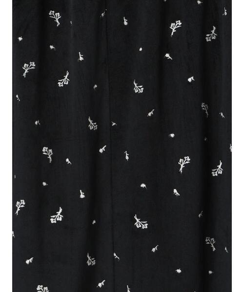 ベロアプリーツ/刺繍アソートナロースカート（スカート）｜Samansa Mos2（サマンサ モスモス）