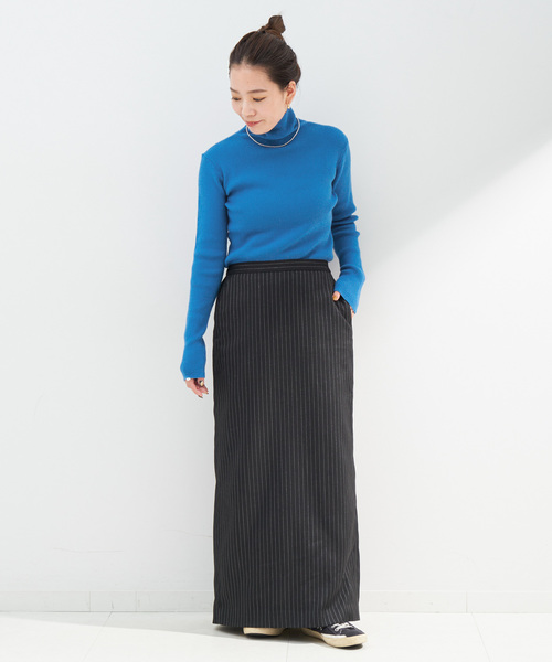 B.C STOCK（ベーセーストック）の「《追加2》タートルリブニット（ニット/セーター・レディース・ピンク/ウッド/オレンジ系その他/ブルー/アイボリー/ブラック・FREE）」の17枚目の写真