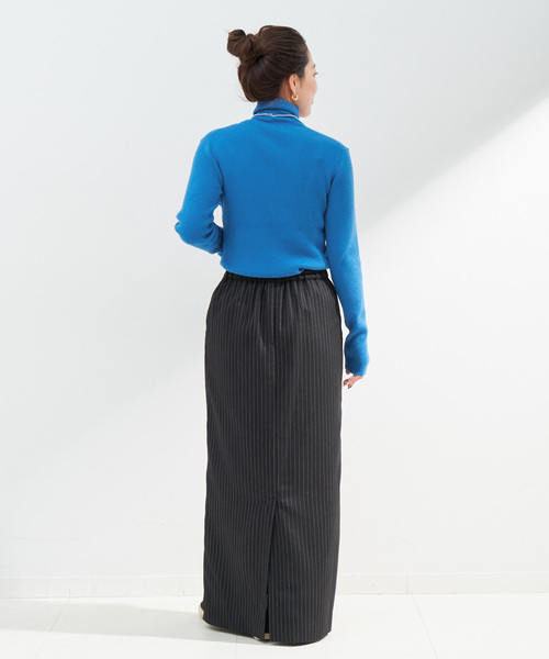 B.C STOCK（ベーセーストック）の「《追加2》タートルリブニット（ニット/セーター・レディース・ピンク/ウッド/オレンジ系その他/ブルー/アイボリー/ブラック・FREE）」の19枚目の写真