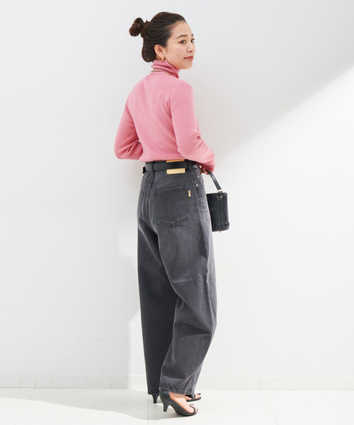 B.C STOCK（ベーセーストック）の「《追加2》タートルリブニット（ニット/セーター・レディース・ピンク/ウッド/オレンジ系その他/ブルー/アイボリー/ブラック・FREE）」の22枚目の写真