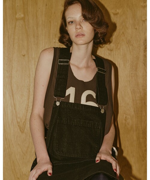 B:MING by BEAMS(ビーミングバイビームス)の「ambiance / Denim Apron(ベスト・レディース・ブラック/ホワイト/ライトブルー・ONE SIZE)」の3枚目の写真