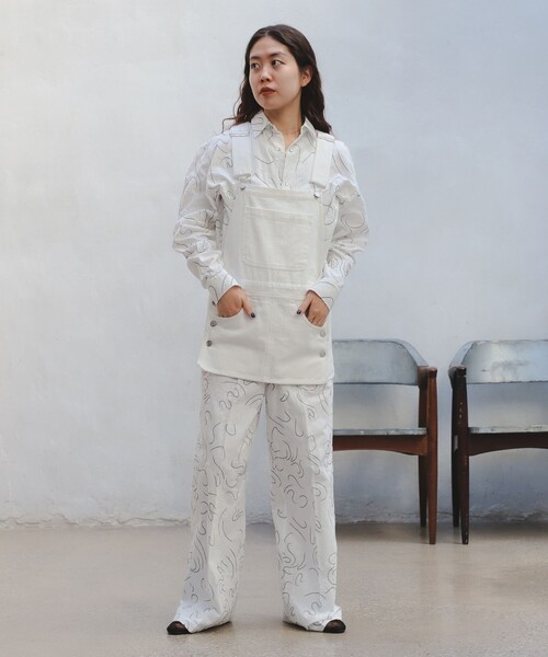 B:MING by BEAMS(ビーミングバイビームス)の「ambiance / Denim Apron(ベスト・レディース・ブラック/ホワイト/ライトブルー・ONE SIZE)」の22枚目の写真