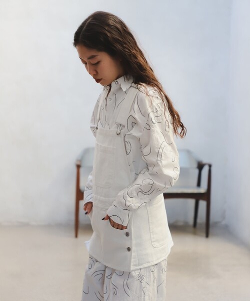 B:MING by BEAMS(ビーミングバイビームス)の「ambiance / Denim Apron(ベスト・レディース・ブラック/ホワイト/ライトブルー・ONE SIZE)」の17枚目の写真