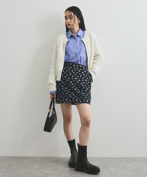 VIS（ビス）の「【洗える】プリーツスリーブフレアーシャツ（シャツ/ブラウス・レディース・ホワイト/グリーン系その他/サックスブルー/クリーム・FREE）」の5枚目の写真