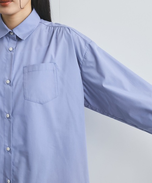 VIS（ビス）の「【洗える】プリーツスリーブフレアーシャツ（シャツ/ブラウス・レディース・ホワイト/グリーン系その他/サックスブルー/クリーム・FREE）」の10枚目の写真