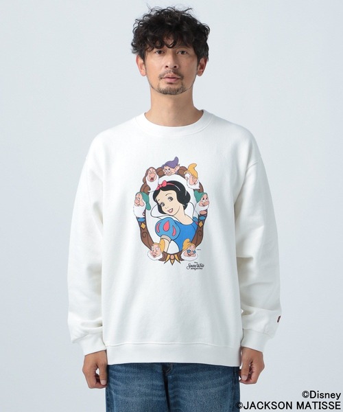 JACKSON MATISSE(ジャクソンマティス)の「【JACKSON MATISSE×BAYFLOW】白雪姫裏起毛スウェット(スウェット・メンズ・ブラック/オフホワイト・MEDIUM/LARGE)」の7枚目の写真
