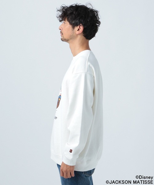 JACKSON MATISSE(ジャクソンマティス)の「【JACKSON MATISSE×BAYFLOW】白雪姫裏起毛スウェット(スウェット・メンズ・ブラック/オフホワイト・MEDIUM/LARGE)」の8枚目の写真