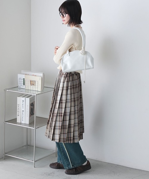 forksy.（フォルクシー）の「【forksy.】ローズチョーカー付き ミニボストンバッグ（ボストンバッグ・レディース・ブラック/ピンク/ホワイト・FREE）」の21枚目の写真