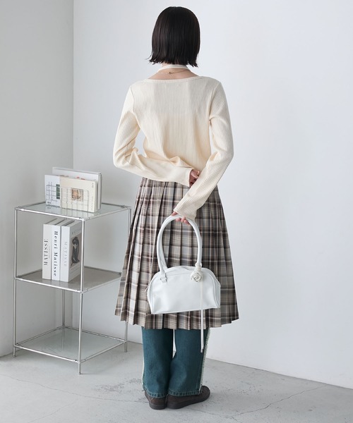 forksy.（フォルクシー）の「【forksy.】ローズチョーカー付き ミニボストンバッグ（ボストンバッグ・レディース・ブラック/ピンク/ホワイト・FREE）」の22枚目の写真