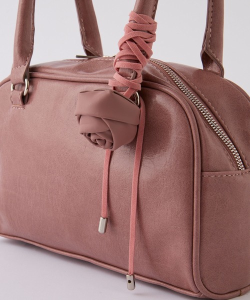 forksy.】ローズチョーカー付き ミニボストンバッグ forksy